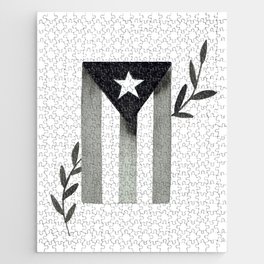 Watercolor Puerto Rico Flag Jigsaw Puzzle