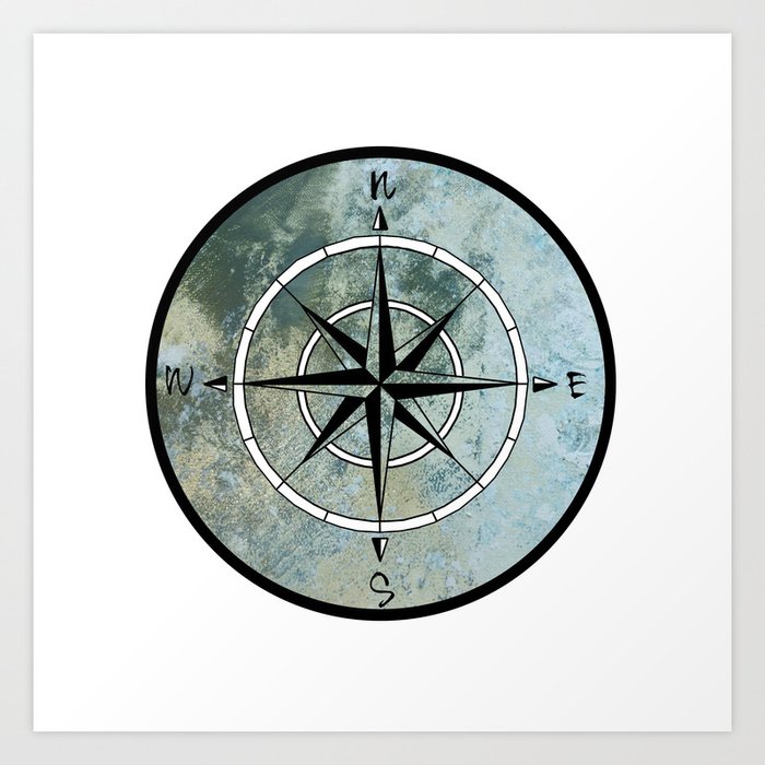 Compass Art Print by madbiffymorghulis | Society6