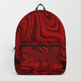 Red liquid art Backpack