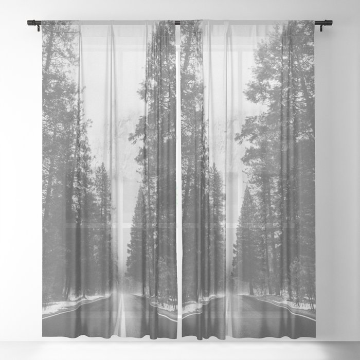 ROAD TRIP IV / Yosemite, California Sheer Curtain