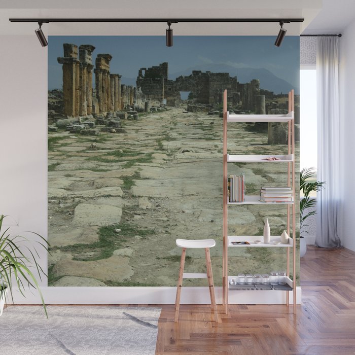 Roadway of Pamukkale Photograph Wall Mural