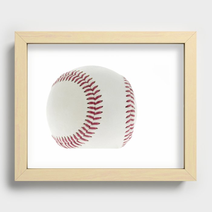 Baseball Recessed Framed Print