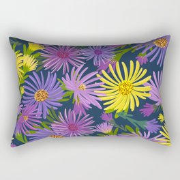 Colorful Asters Rectangular Pillow