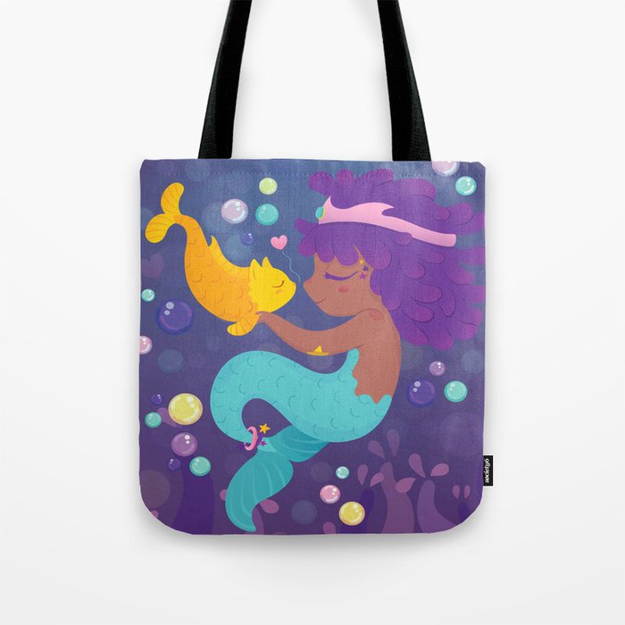 Candy Mermaid Tote Bag