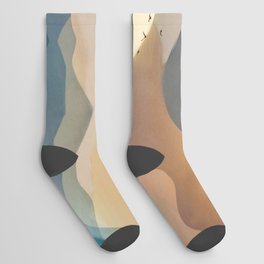 Wilderness Becomes Alive at Night Socks