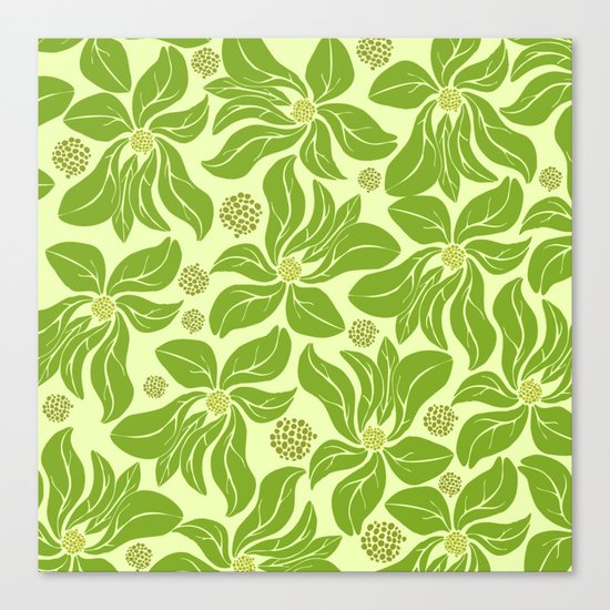 leafy pattern II Canvas Print