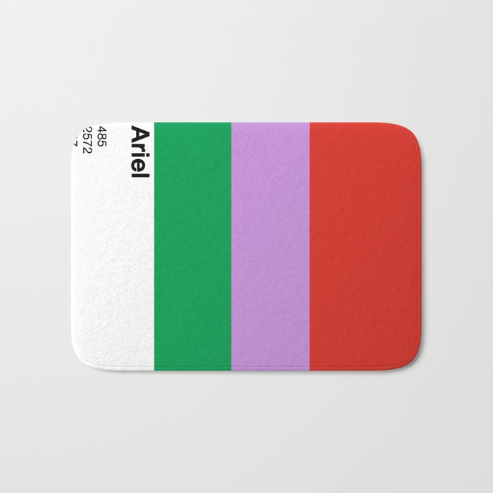 Pantone Disney 1 Ariel Bath Mat By Alexalevin Society6