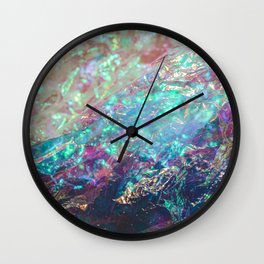 Prismatic Iridescent Cellophane VII Wall Clock