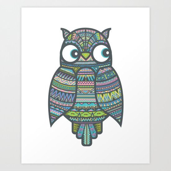 Whoo Me? Art Print