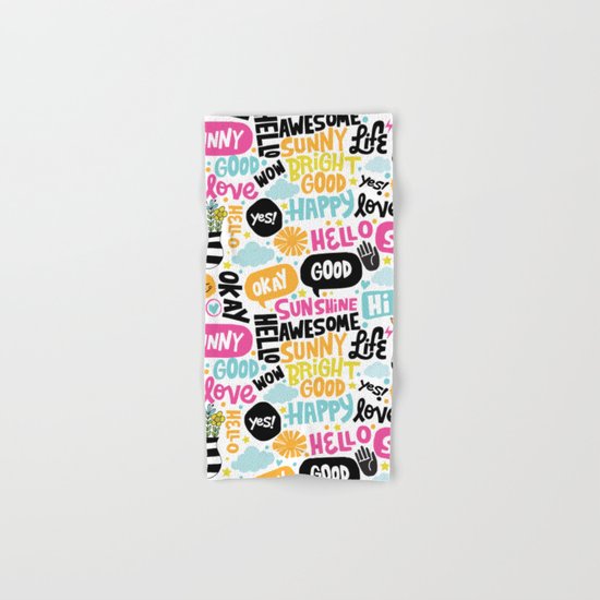 Sunshine & happiness Hand & Bath Towel