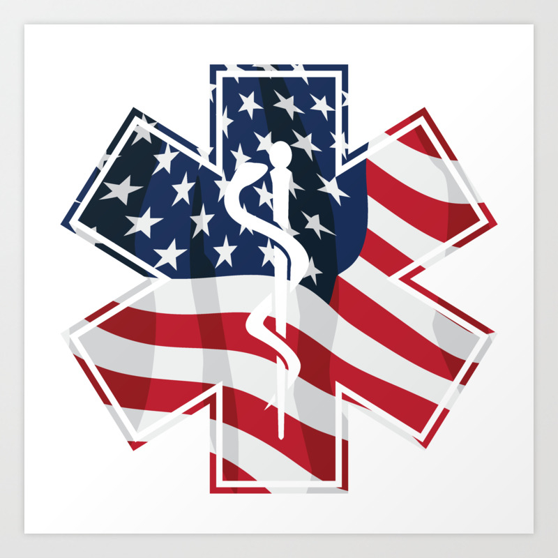 American Flag EMS Star of Life EMT Paramedic Medic 2 Pm2.5 Face Bandana Men Women 5-Layer Activated Carbon Filters Breathable Scarf Shield