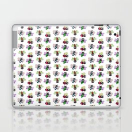 Funny Bees Pattern For Bees and Wasp Lovers Laptop Skin