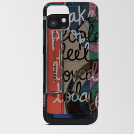 Make People Feel Loved Today: digital retro inspired piece by Alyssa Hamilton Art iPhone Card Case