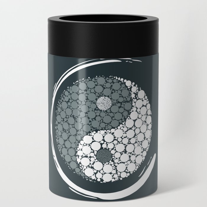 Simple Textured Yin Yang II Can Cooler