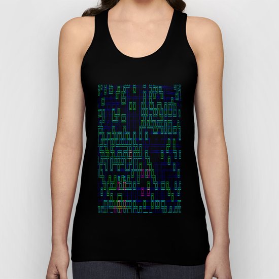 lines colors mystery relaxation in mystery Unisex Tank Top