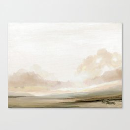 The South Canvas Print | Curated, Painting, Sky, Watercolor, Farmland, South, Ink, Dan Hobday, Clouds, Landscape 