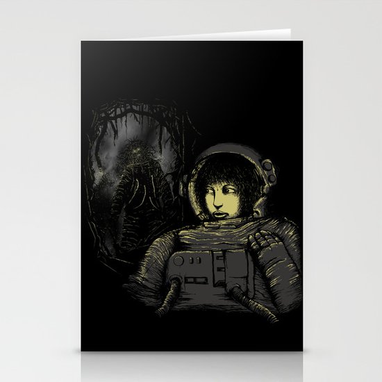Space Horror Stationery Cards