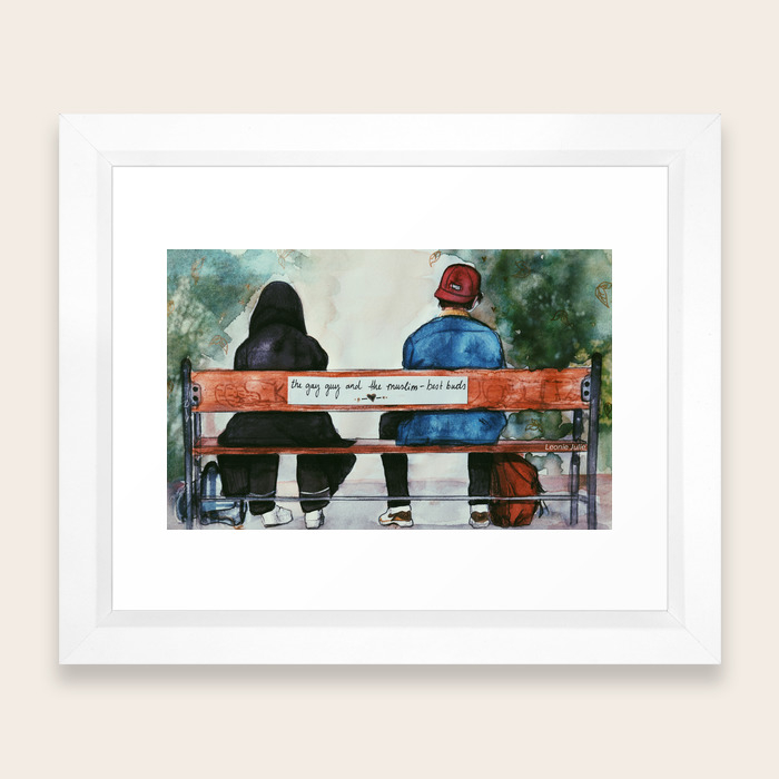 Skam Best Buds Framed Art Print