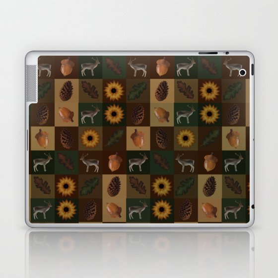 Checkered Spring Forest Laptop & iPad Skin