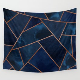 Navy & Copper Geo Wall Tapestry