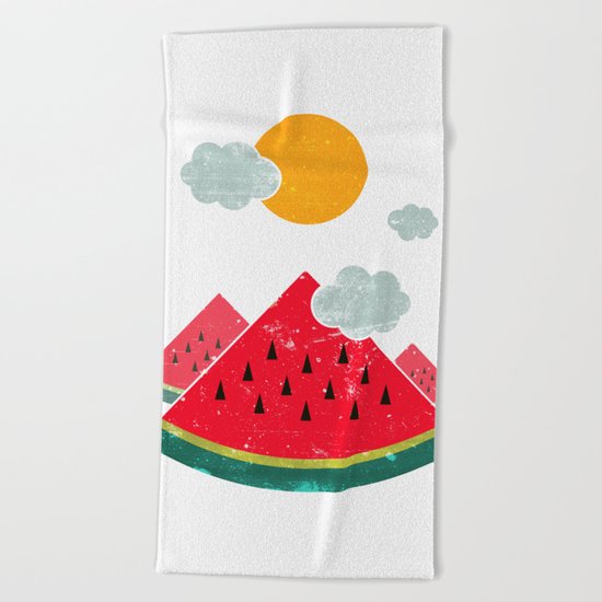 eatventure time! Beach Towel