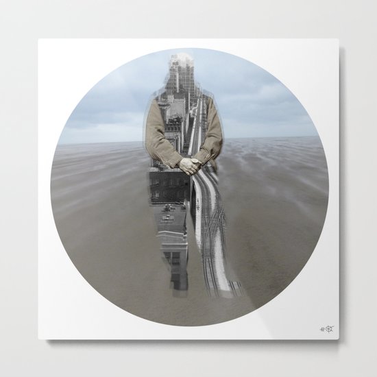 Sea Side Impression - 3 Metal Print