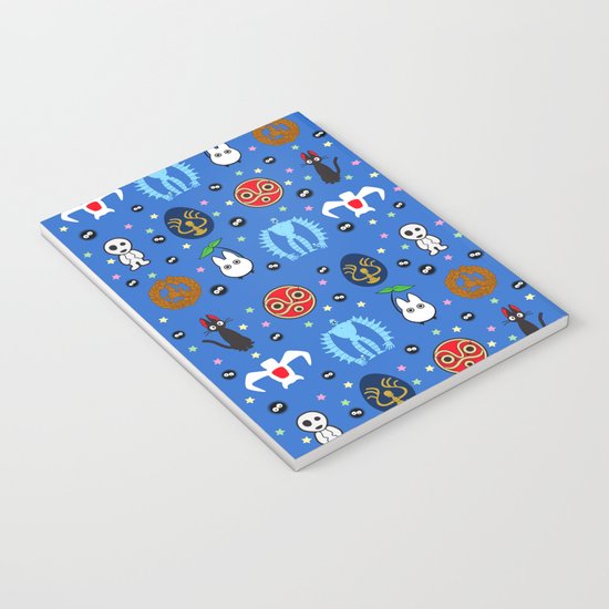 Anime Manga Ghibli Inspired Cute Cheerful Creatures Notebook By