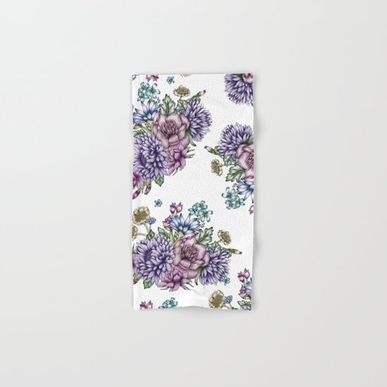 Vintage Flowers Hand & Bath Towel