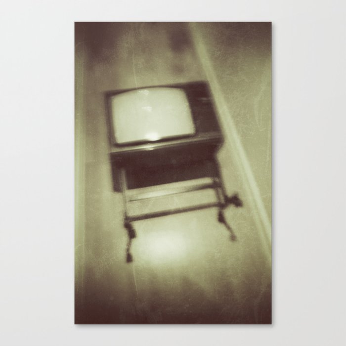 Discarded TV Canvas Print