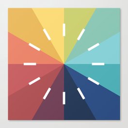 Modern Color Wheel Canvas Print