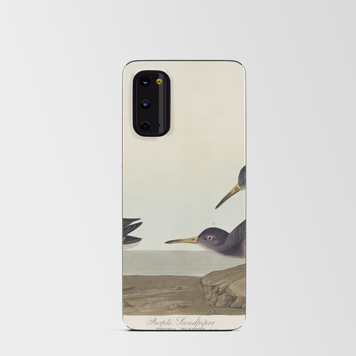Purple Sandpiper from Birds of America (1827) by John James Audubon Android Card Case