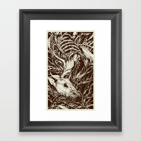 doe-eyed Framed Art Print