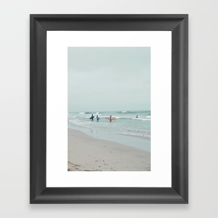 Lets Surf Framed Art Print