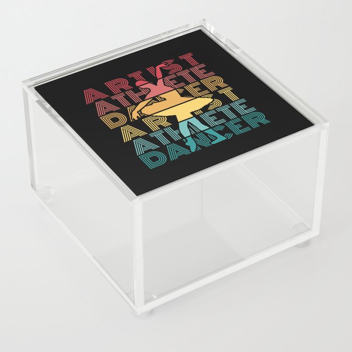 Ballet Dancer Retro Acrylic Box