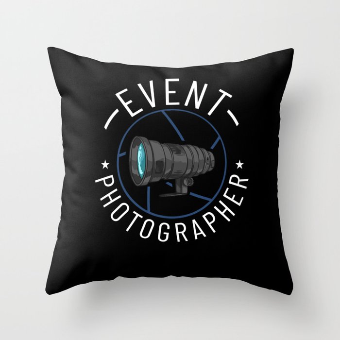 Event Photography Camera Beginner Photographer Throw Pillow