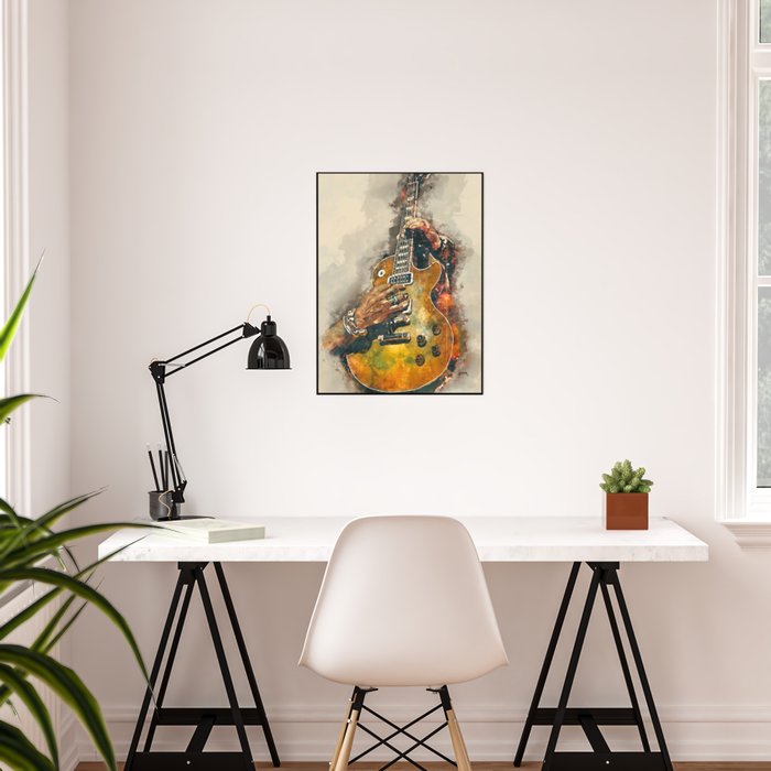 Slash S Electric Guitar Guitar Wall Art Studio Decor Music Room