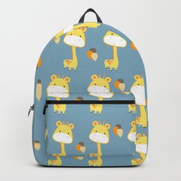 Cute Giraffe Pattern with Balloons Backpack
