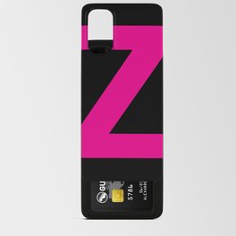 Letter Z (Magenta & Black) Android Card Case