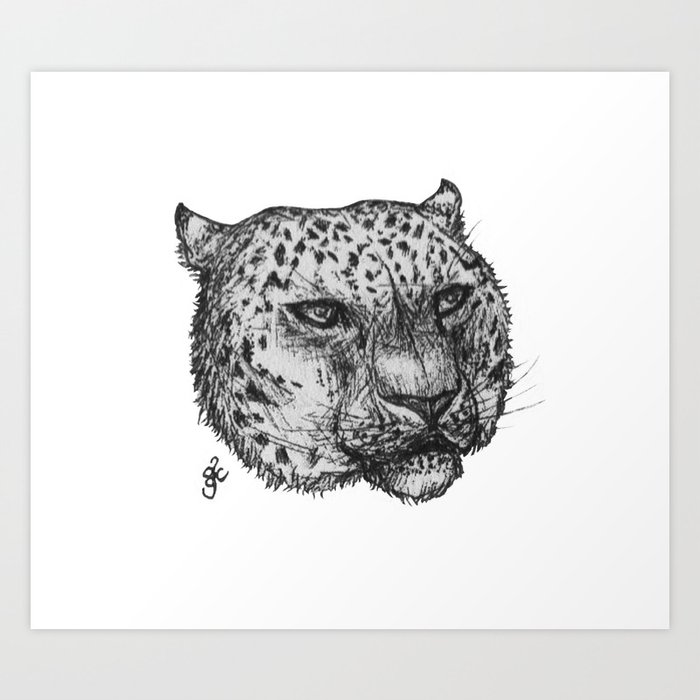Snow Leopard Print by | Society6
