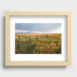 Golden Fields of Colorado Recessed Framed Print