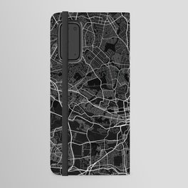 Johannesburg City Map of Gauteng, South Africa in Dark Android Wallet Case