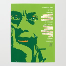 James Baldwin Quote Poster