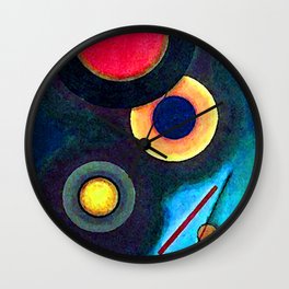 Wassily Kandinsky Composition with Circles and Lines Wall Clock