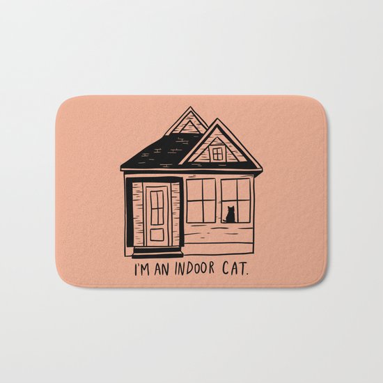 Indoor Cat (house) Bath Mat