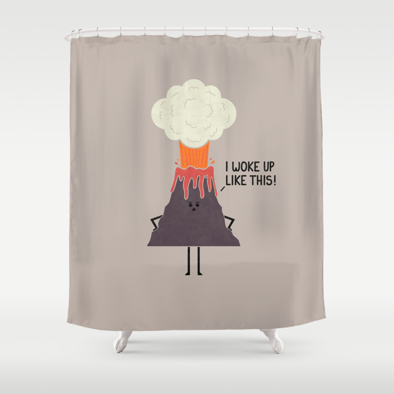 Woke Up Like This Shower Curtain By Teozirinis Society6 Woke Up Like This Shower Curtain By