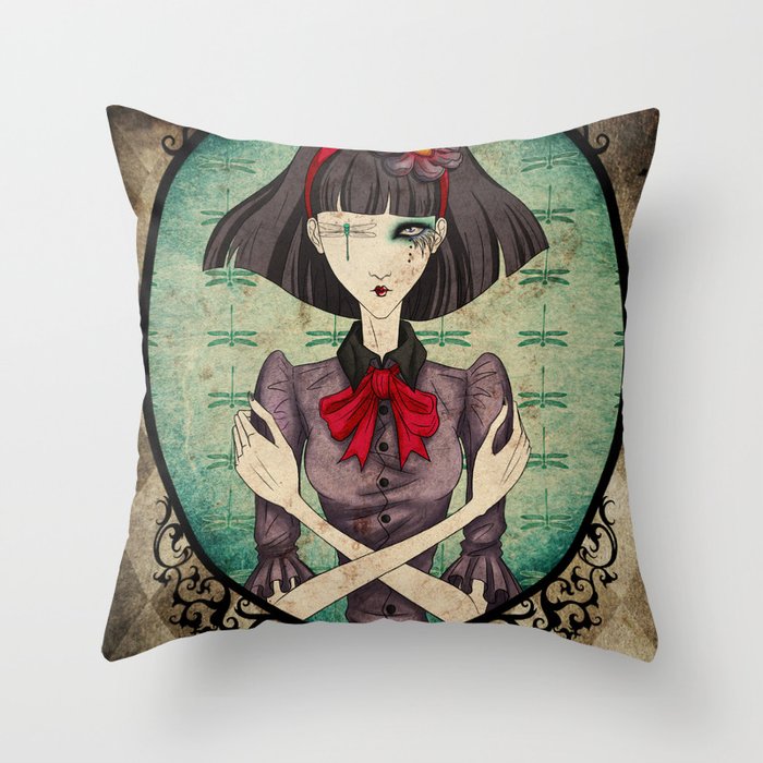 Dragonfly Throw Pillow