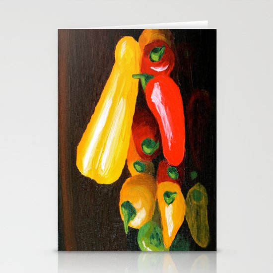 Peppers From a Friend, the painting Stationery Cards