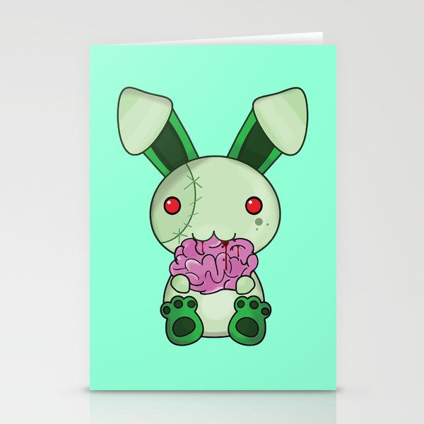 Zombie Bunny Stationery Cards