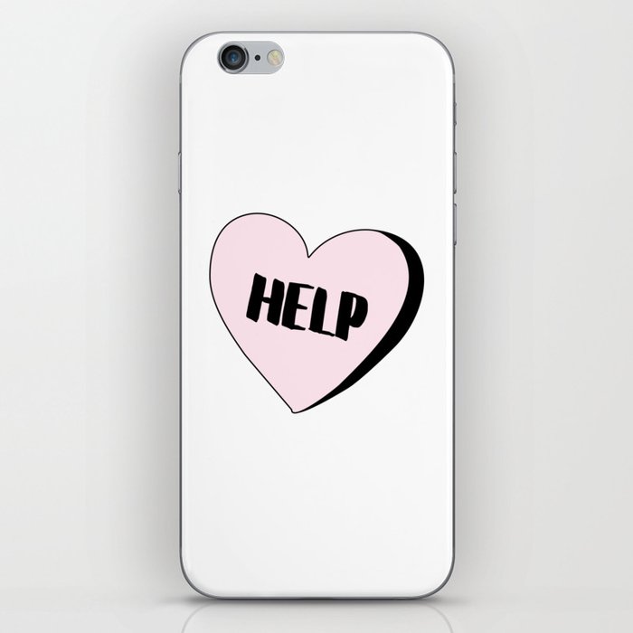 Help Candy Heart iPhone Skin