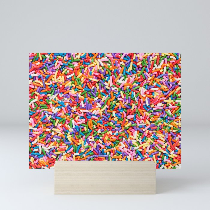 Colorful Rainbow Sprinkles | Sweet Candy Mini Art Print